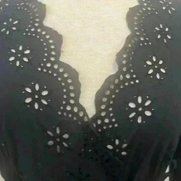 MADEWELL eyelet wrap around blouse - Picture 5 of 7